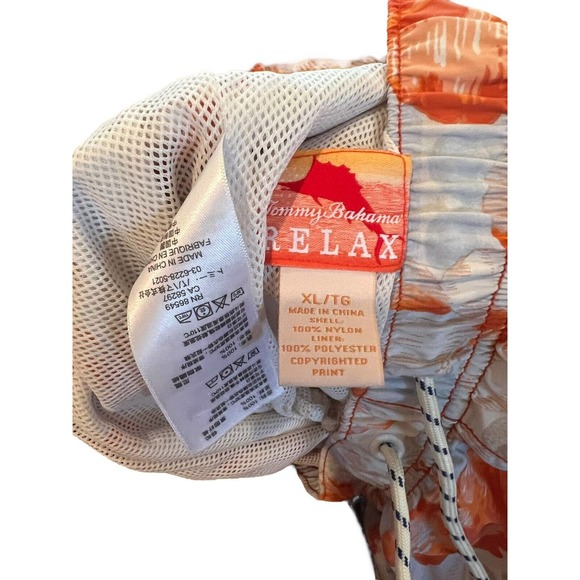 Tommy Bahama Relax Swim Trunks Mens XL Hawaiian Floral Mesh Lined Pockets - Picture 4 of 6